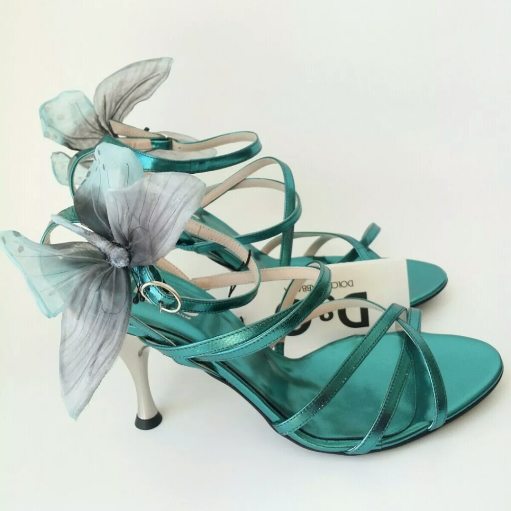 Dolce & Gabbana Butterfly Strappy High Heels